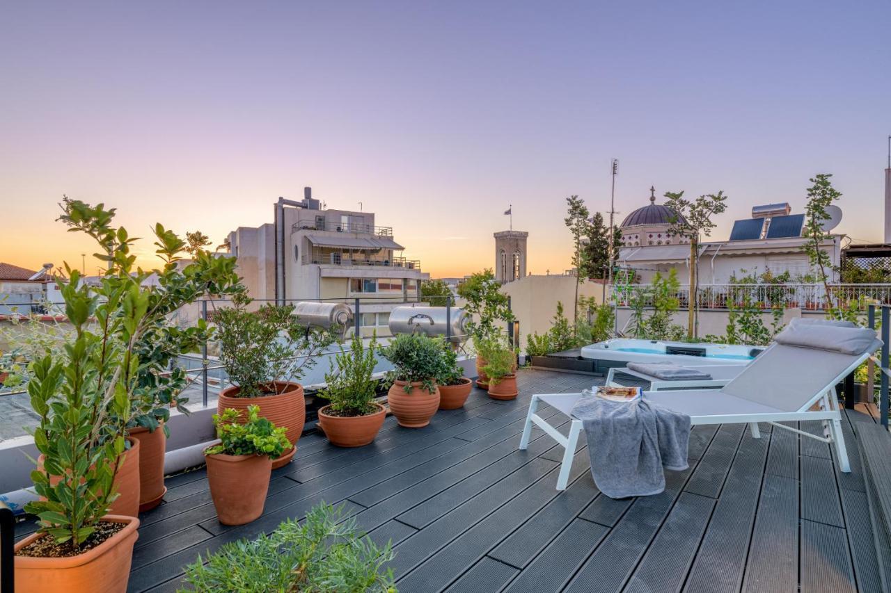 Meno Suite With Private Terrace - Jaccuzzi, Acropolis View Atena Exterior foto